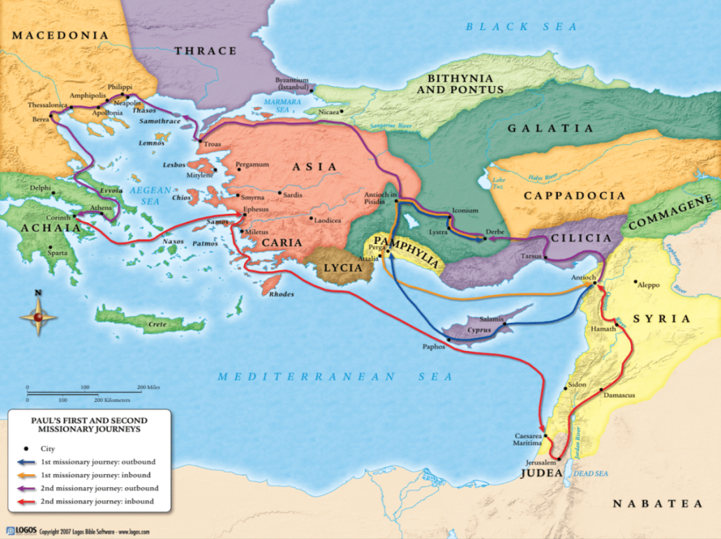 Apostle Paul Timeline Chart